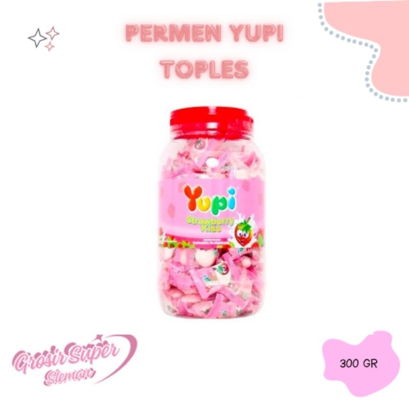 

YUPI Strawberry Kiss Toples 300 Gr