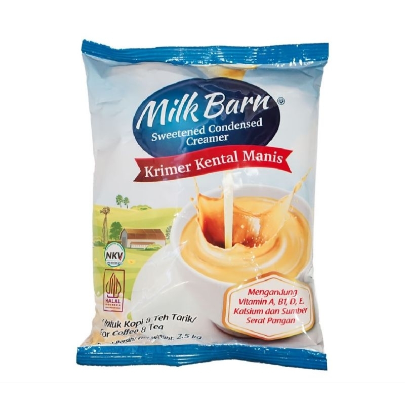 

Susu kental manis milk barn 2,5 kg kemasan pouch