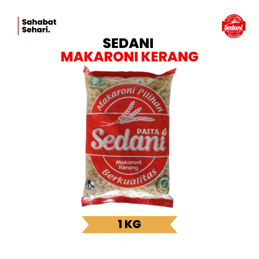 

Sedani Makaroni Kerang Pasta Berkuatitas 1KG