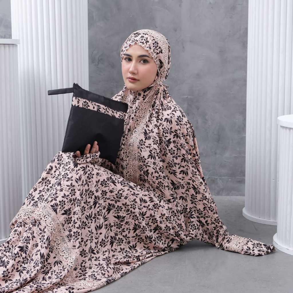 Mukena Terusan Dewasa Rayon Viscose Premium Super Adem Dan Lembut