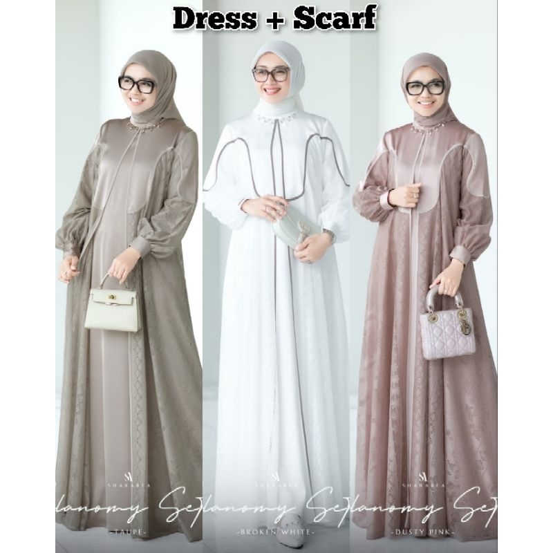 Clanomy Set (Dress + Scarf) by shArarea