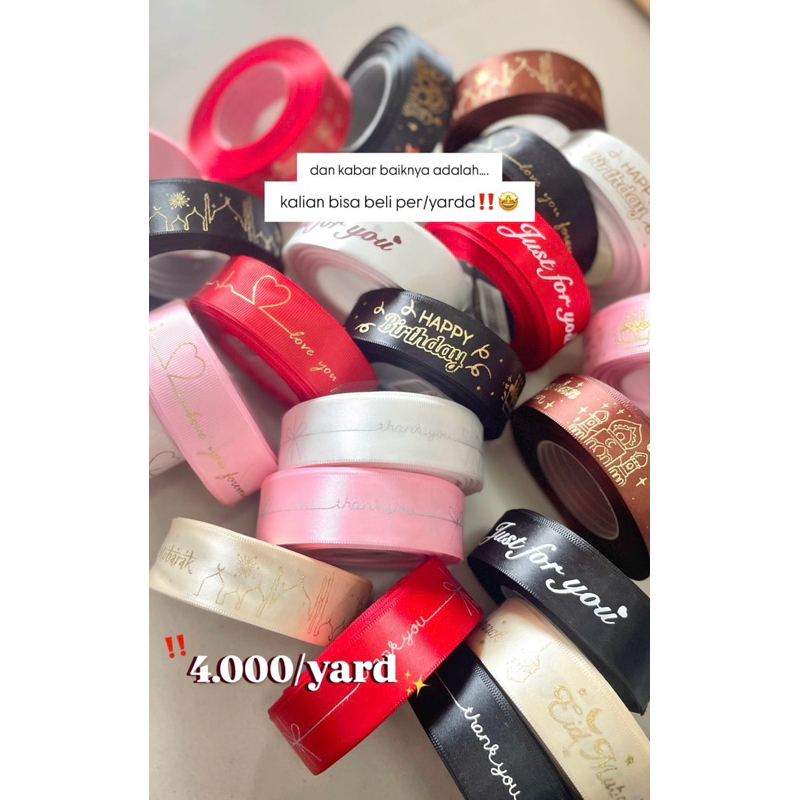 

PITA SATIN 2,5 CM 090375 RAMADHAN GIFT per 1 YARD / 90 CM