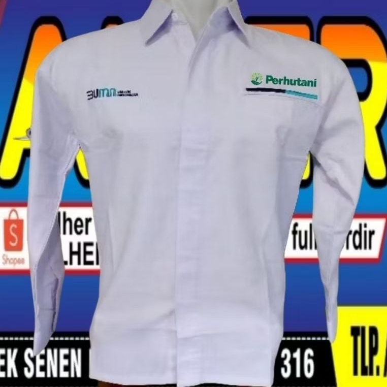 kemeja perhutani baju perhutani seragam perhutani baju kerja perhutani kemeja BUMN baju BUMN seragam