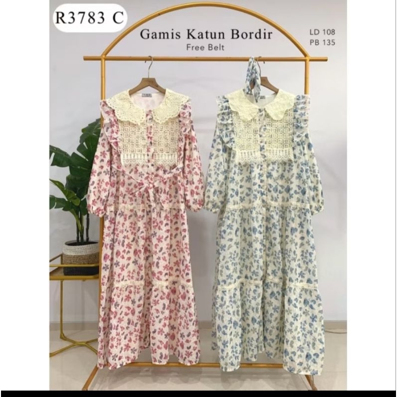 (BARU) Gamis vns biru