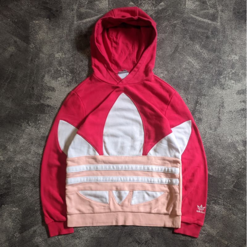 Hoodie Jacket Adidas Big Logo Big Trefoil Second Thrift Original
