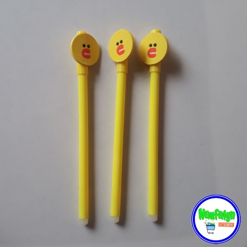 

Pulpen Hitam Lucu Karakter Kartun Hewan Kuning ( 1pcs )