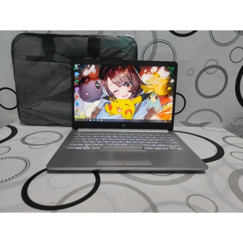 Laptop Hp 14s-dk0xxx Amd A4-9125 Ram 4GB Ssd 128GB Masih Bagus