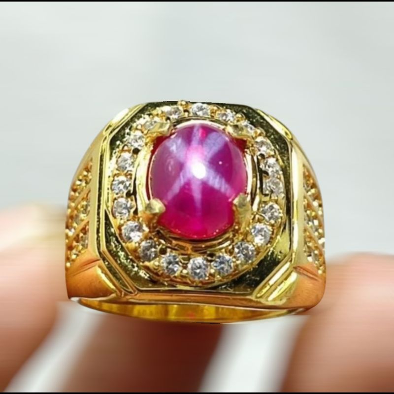 CINCIN BATU RUBY AMERICAN STAR ASLI BANGKOK SUPER MEWAH