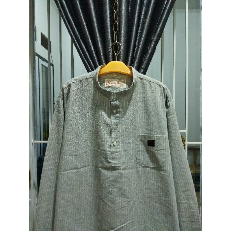 kemeja koko Rugged house lengan panjang pria XXL