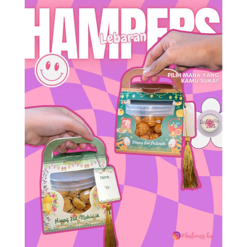 

Hampers Lebaran Snack Choco soes dan Cimol Kering Pedas