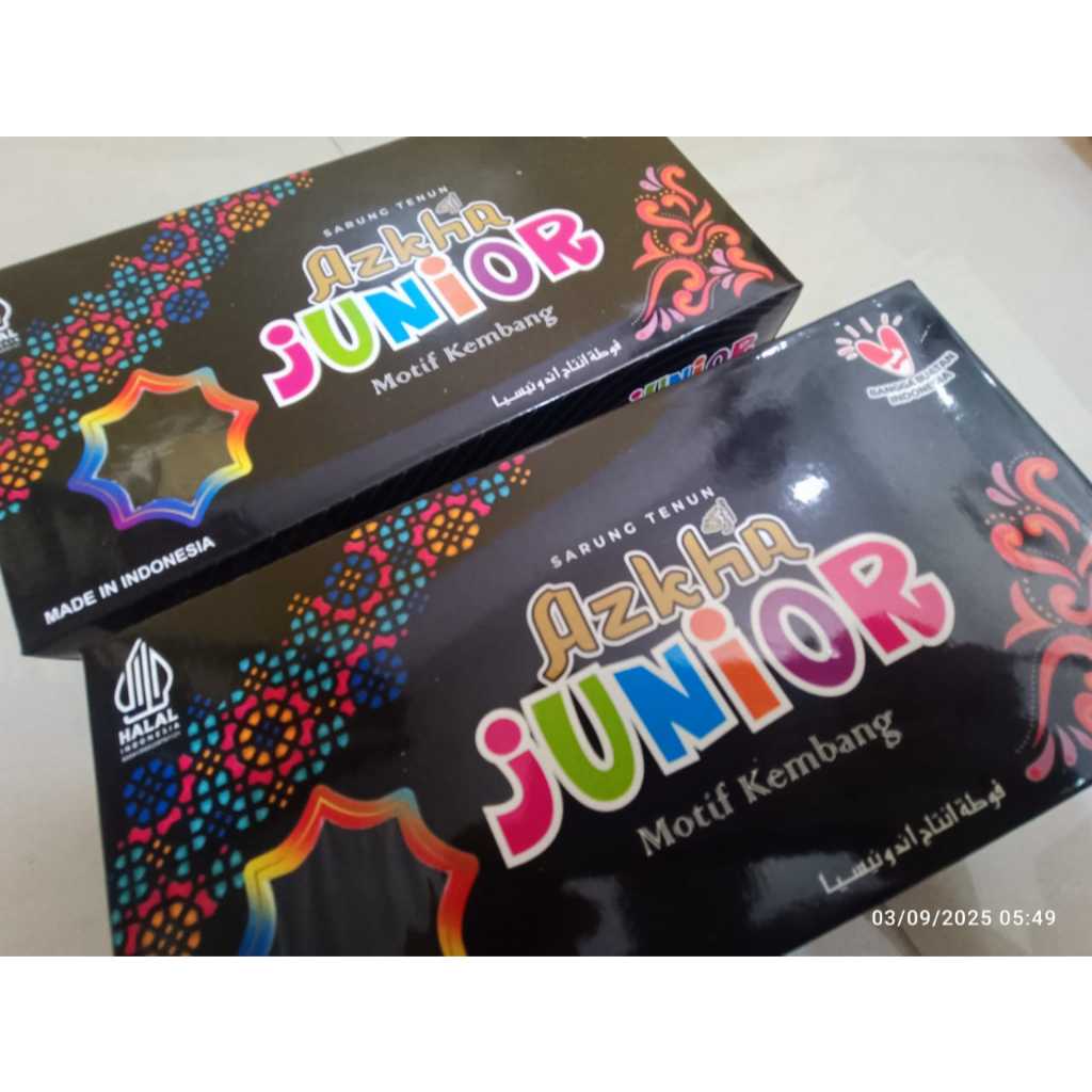 SARUNG AZKA JUNIOR WARNA HITAM MURAH SARUNG ANAK TANGGUNG