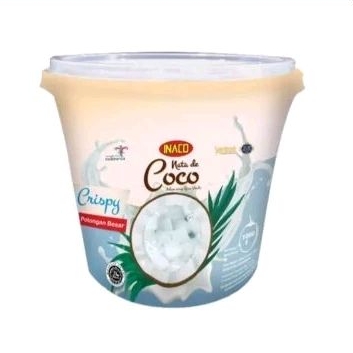 

INACO Nata De Coco Crispy 1 kg bucket (potongan besar)