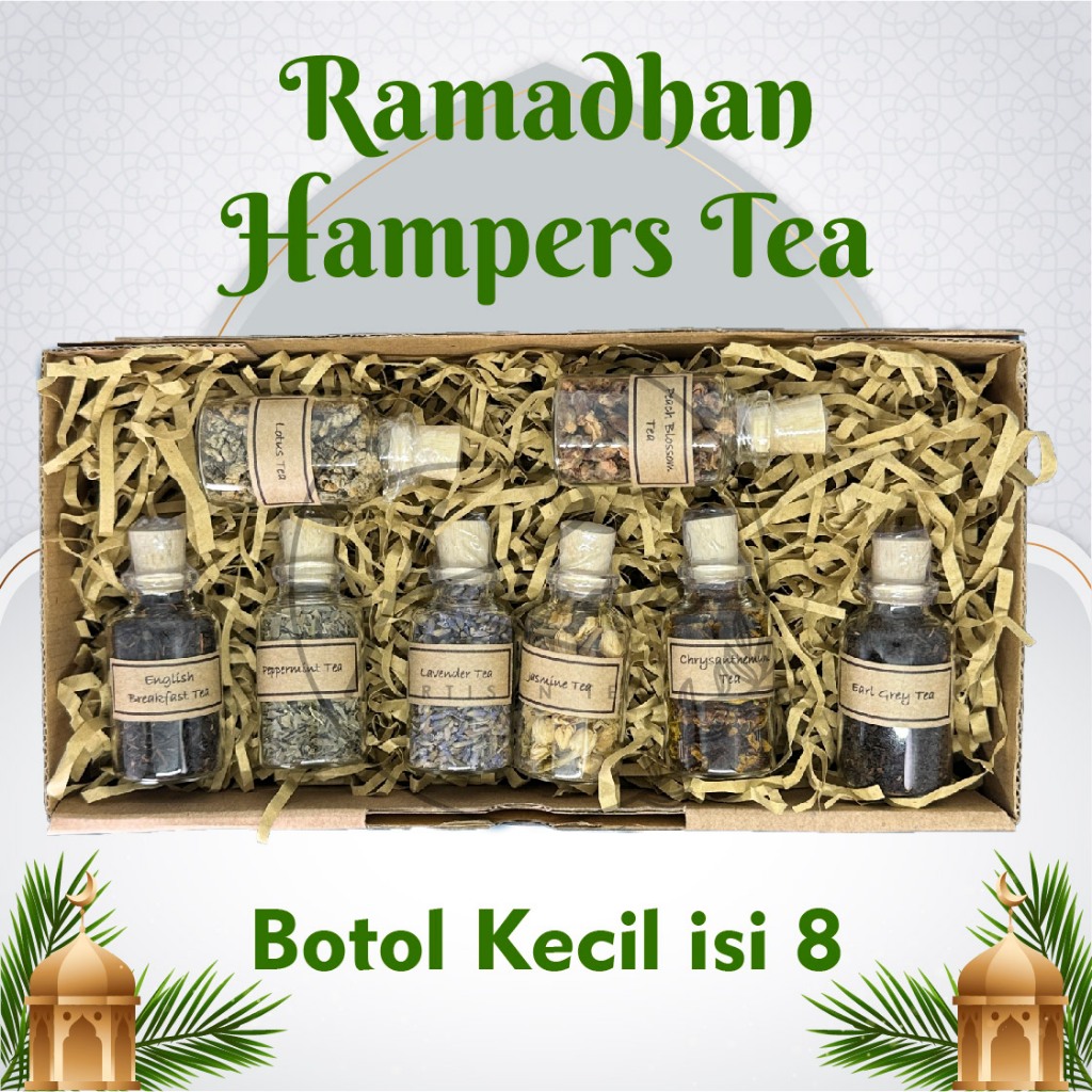 

TEA HAMPERS GIFT SET IDUL FITRI LEBARAN 2025 MURAH UNIK MEWAH - KEMASAN BOTOL KECIL