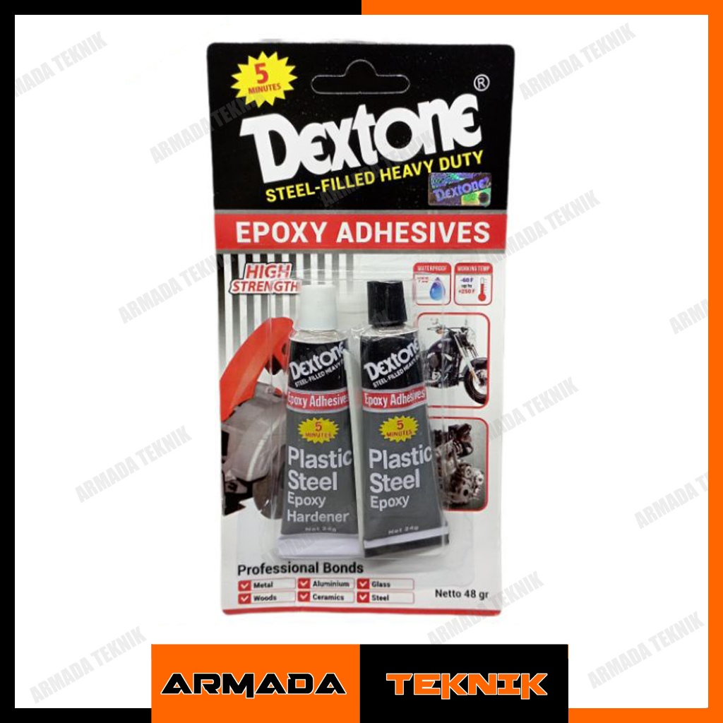 

Lem Plastik Besi Dextone 5 Menit