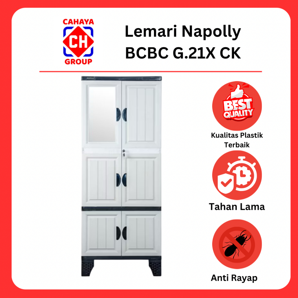 Lemari Napolly BCBC G21X CK Lemari Plastik Napolly Anti Rayap Anti Air Tahan Lama