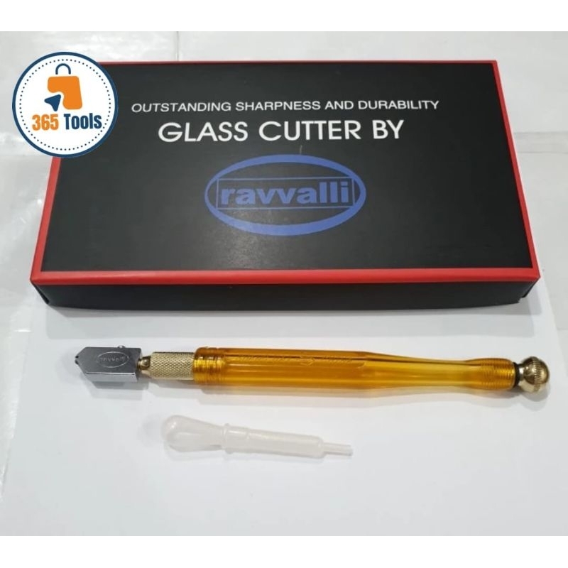 Alat Pemotong Kaca Merk RAVVALLI / Alat Potong Kaca / Glass Cutter (Perbiji)