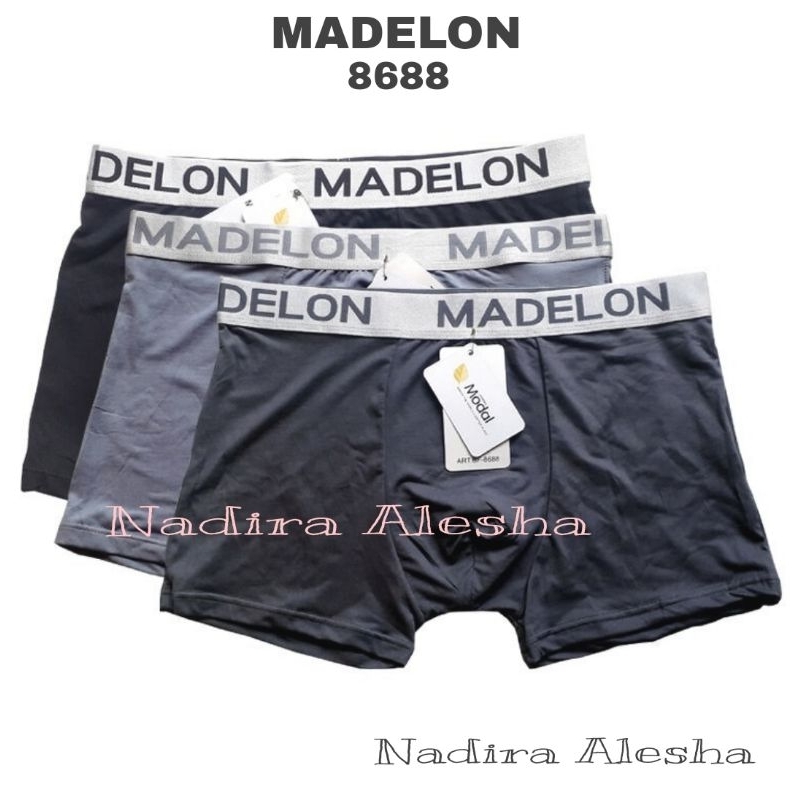 Madelon 8688 [1Box] Boxer MADELON art 8688 isi 3 pcs / Boxer LUPO / Boxer Madelon Silver / MADELON P