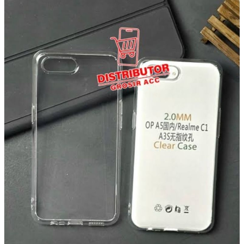 Softcase Silikon Clear Case Bening Transparan OPPO A3S