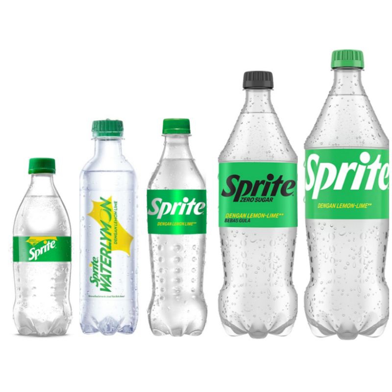 (instant saja) Sprite Minuman Soda besar kecil Zero