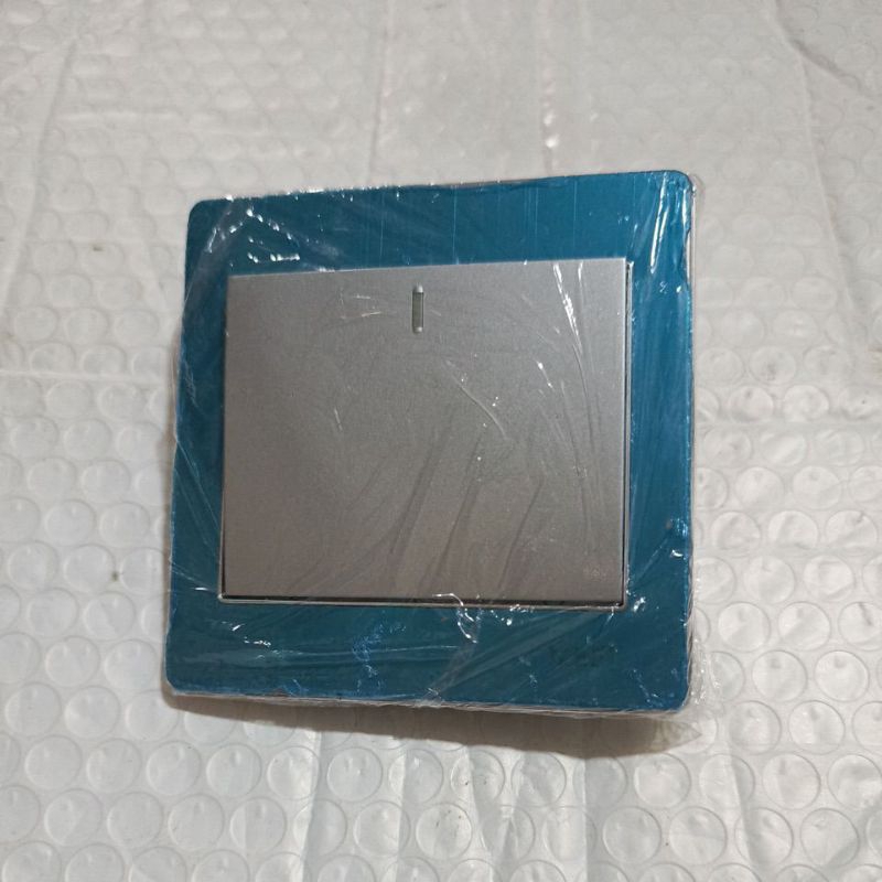 Saklar lampu meet 1 gang original tanpa baut