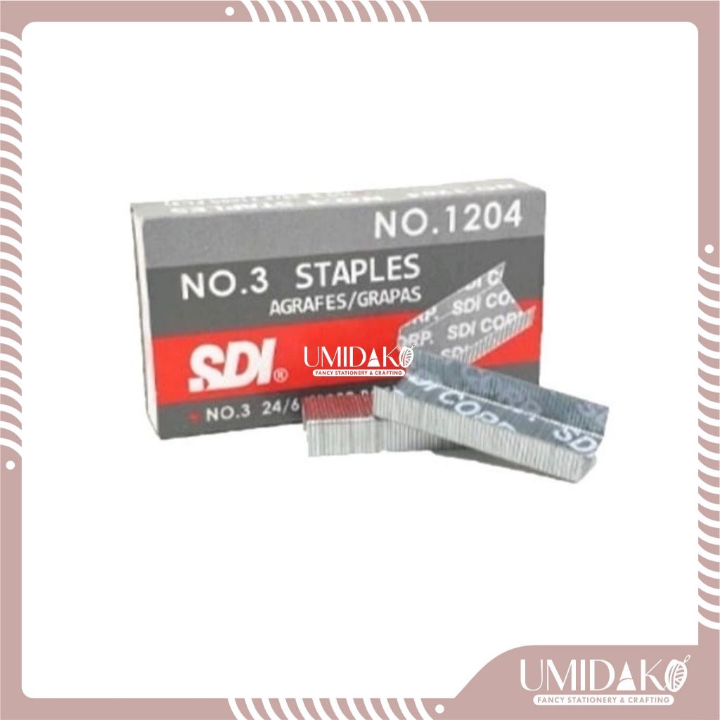 

[ UMIDAKO ] Isi Staples SDI No.3 24/6 - Isi Stapler SDI No.3 24/6