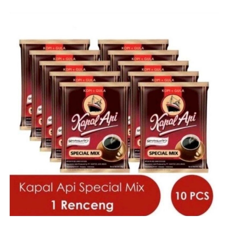 

Kopi Kapal Api Special Mix Renceng Isi 10 sachet