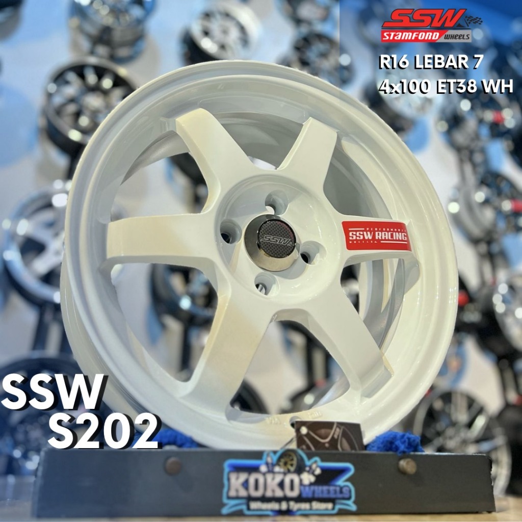 Velg Mobil SSW S202 R16 untuk mobil calya agya brio jazz dll