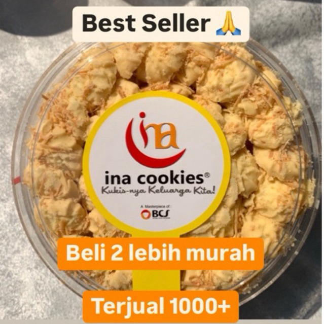 

INA COOKIES GROSIR lebih Murah Nastar Kastangel - Promo Grab / Gosend Only Cake LEBARAN Kue Kering JNC Putri Salju Keju