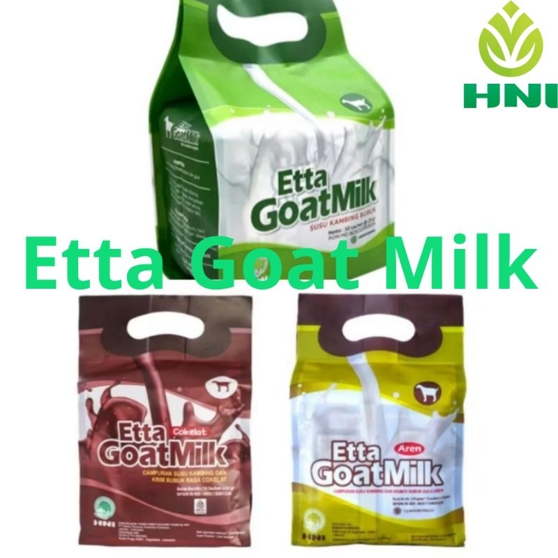 

Etta Goat Milk Susu Kambing Rasa Original, Gula Merah, Coklat hni hpai