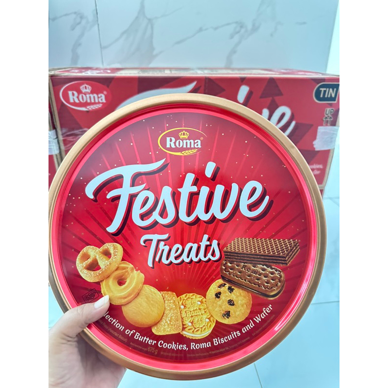 

Biscuit Festive treats By ROMA 675gr ( BESAR ) / BISCUIT LEBARAN / BISCUIT ROMA