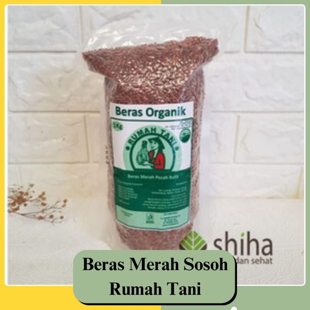 

SHIHA - Beras Organik Merah Sosoh Rumah Tani 1kg |