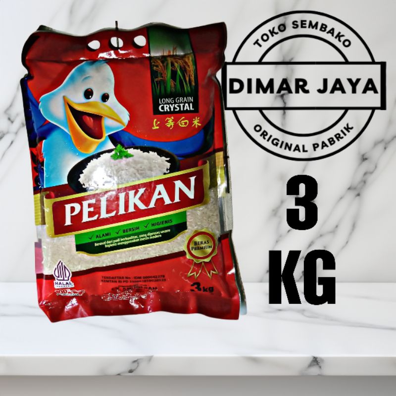 

Beras Pelikan Premium 3 Kg