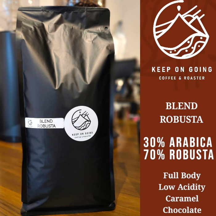 

Biji Kopi 30% Arabica | 70/30 Blend Kopi Susu Ekonomis Grosir 1kg