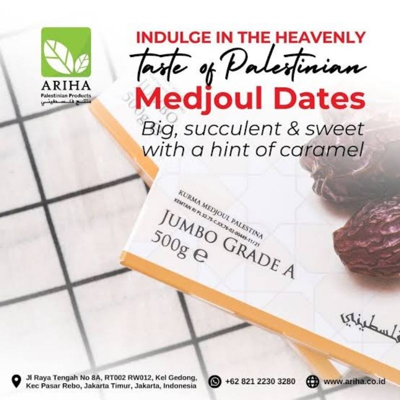 

Kurma Medjoul Ariha Asli Palestina