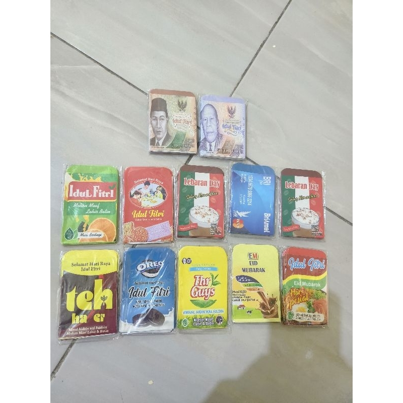 

(PROMO 50pcs) amplop lebaran uang lipat