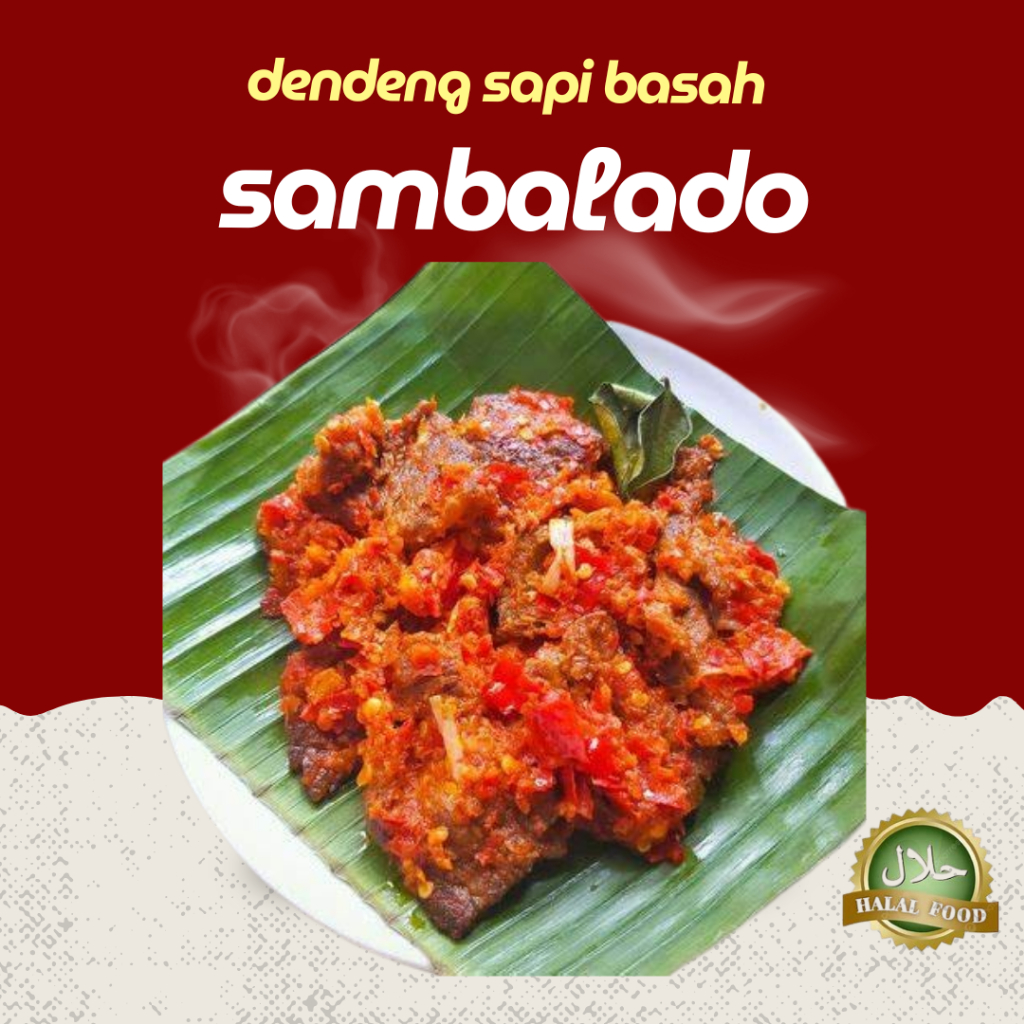 

Dendeng Daging Sapi Basah / Lambok Sambalado 250 Gram