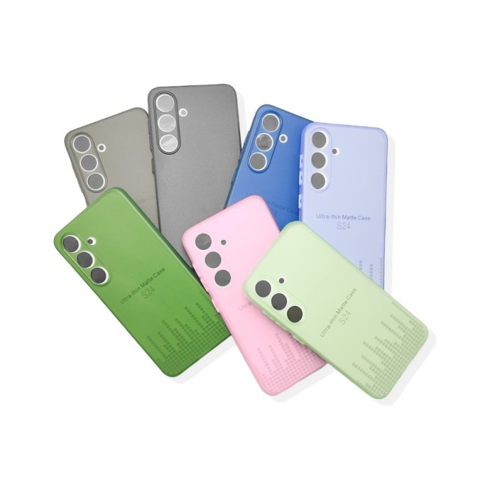 AC Softcase Ultra Thin Matte Slim Case Super Tipis 0.3MM Samsung S24 Ultra S24+ S24 S23 Ultra S23+ S