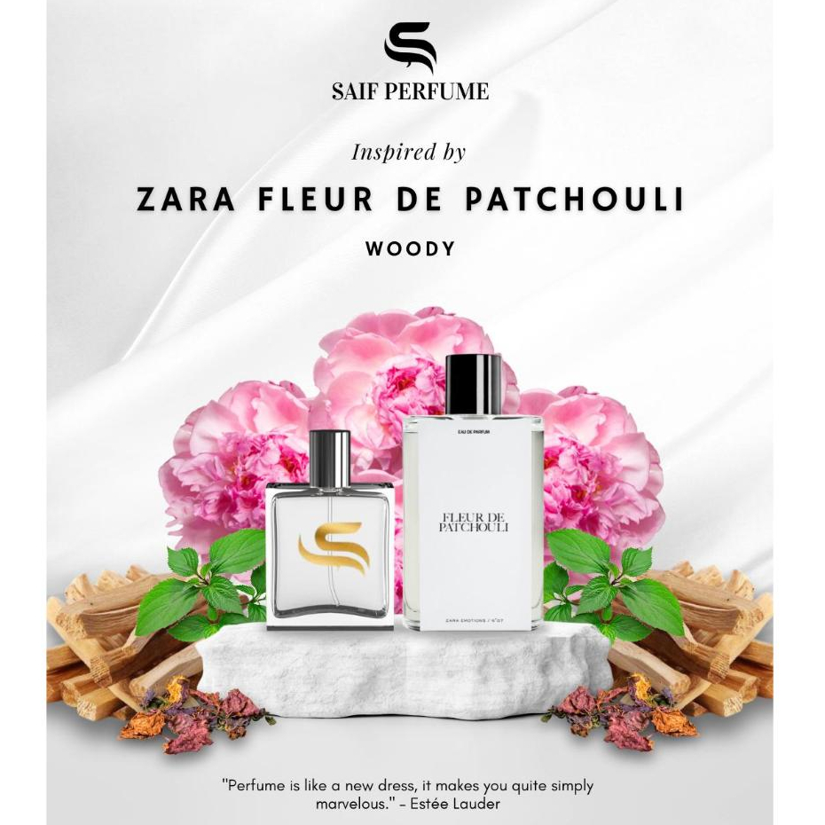 PARFUM ZARA FLEUR DE PATCHOULI INSPIRED BY SAIF PARFUM