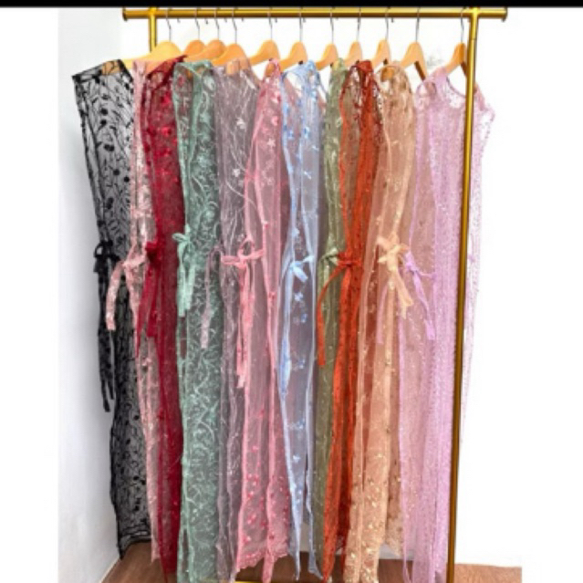 Rompi tali samping, KODE :DTA-1016, long vest tile mutiara