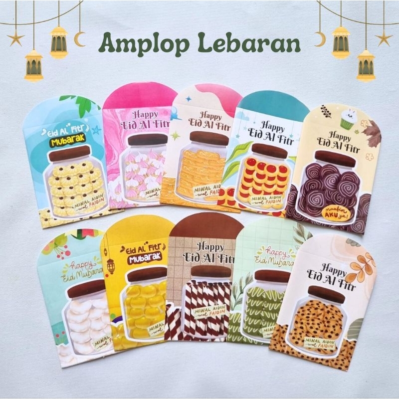 

[isi 10lbr] amplop lebaran motif toples kue