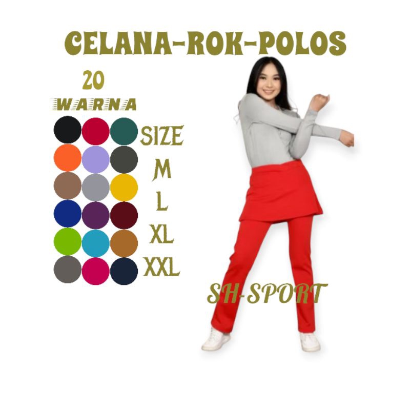 [COD]CELANA SENAM ROK POLOS PANJANG]>celana panjang wanita || celana olahraga wanita jumbo || celana