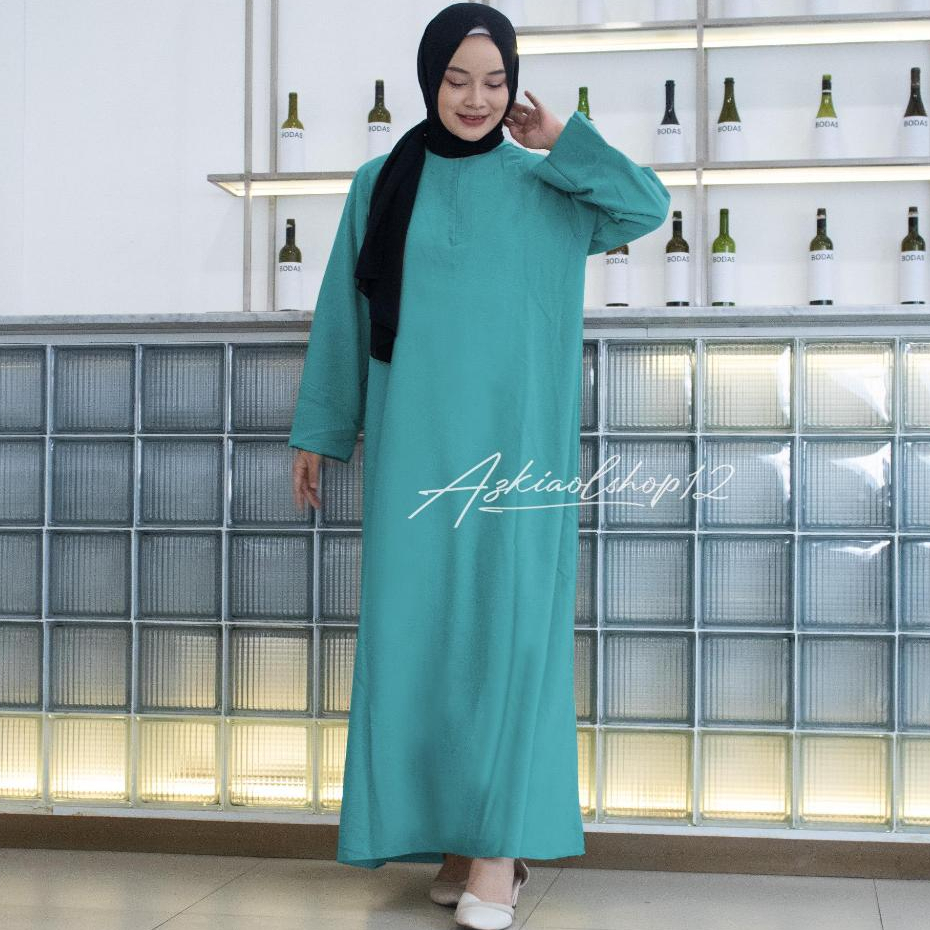 abaya putih turkey gamis dress arab premium