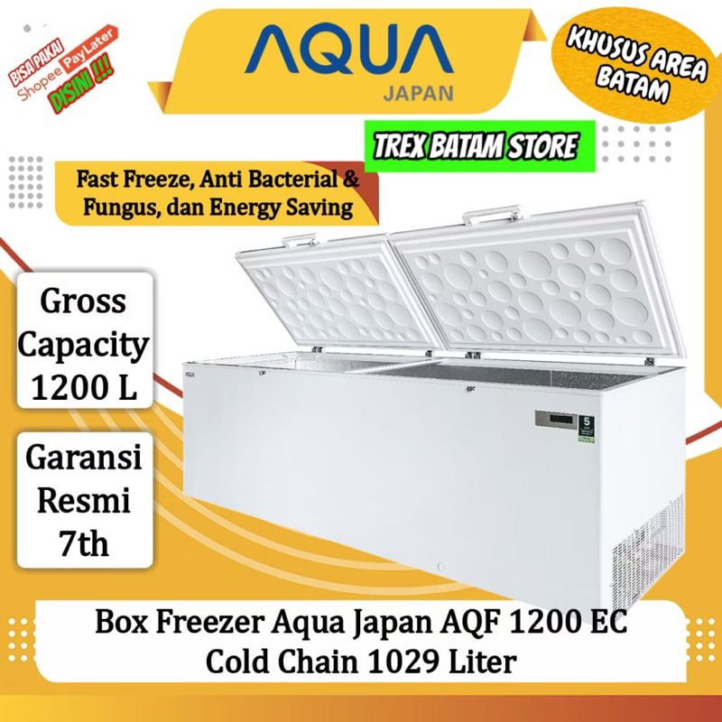 FREEZER BOX AQUA AQF 1200 EC 1200L GARANSI RESMI [ BATAM ]
