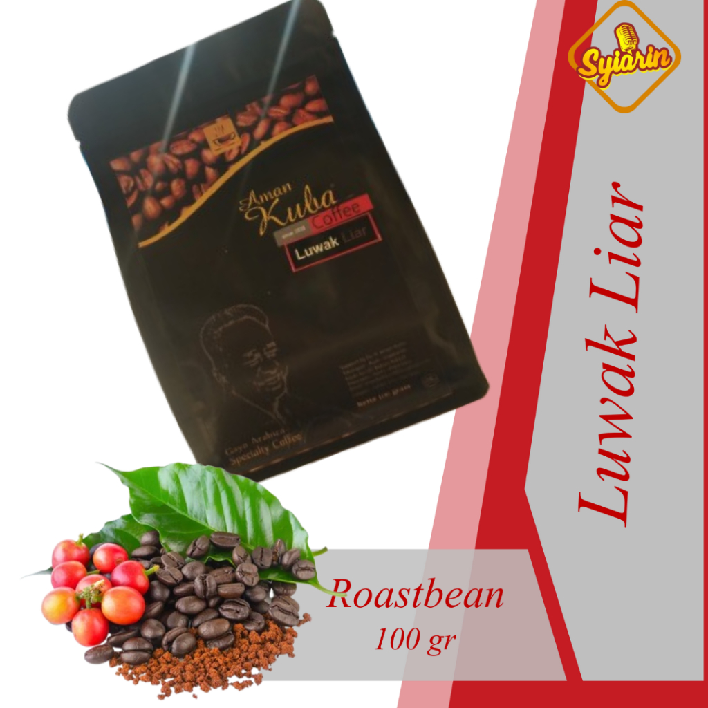 

Syiar II Gayo Arabika Aceh Takengon Wild Luwak Premium 100% Asli II Biji II Roastbean II 100g