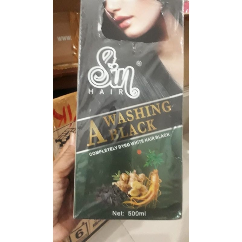 Sin Hair a washing black 500ml