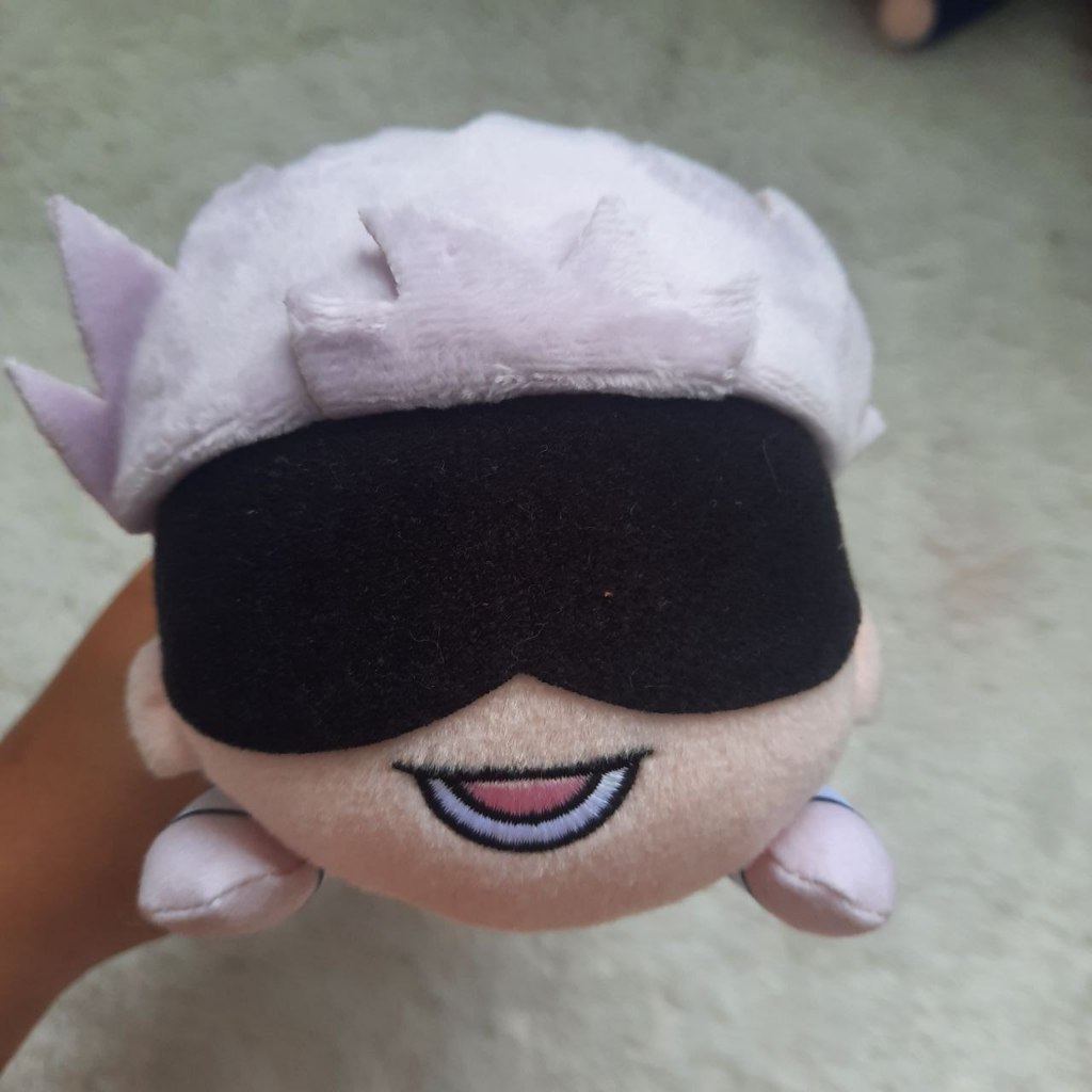 ORIGINAL GOJO SATORU DOLL BONEKA PLUSH CUSHION NESOBERI BASEBALL JUJUTSU KAISEN JJK WITH TAG