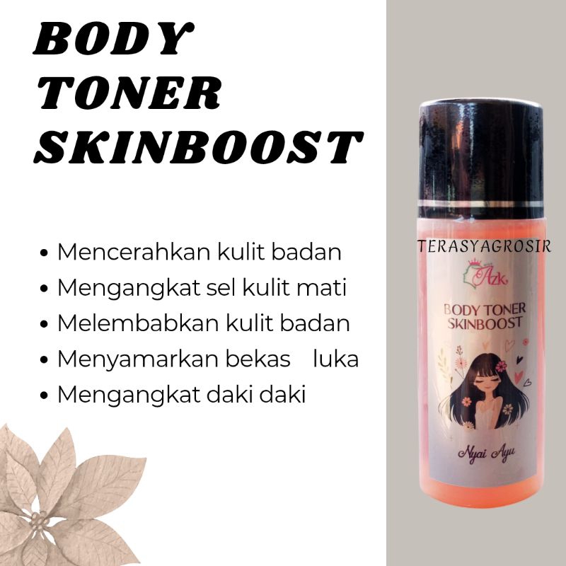 (COD)BODY TONER SKINBOOSTER NYAI AYU - TONER BADAN HITAM STRONG AMPUH MENGHILANGKAN BEKAS LUKA - TON