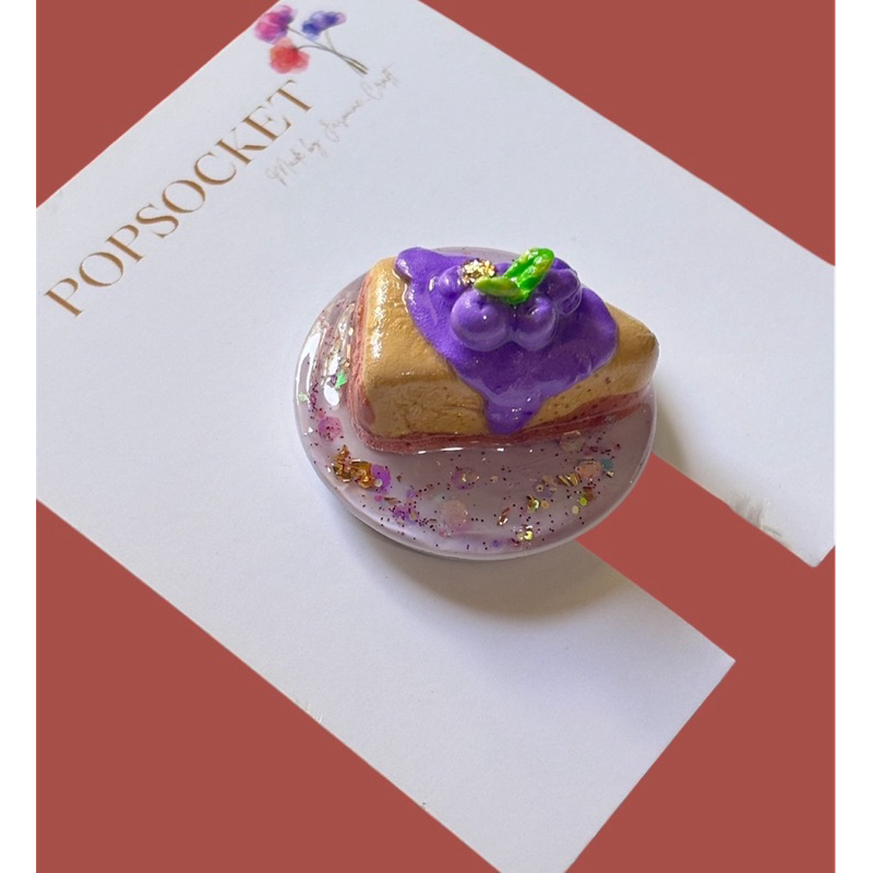 Popsocket Resin Clay Cute| Popsocket Glitter Transparan