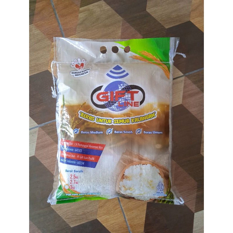 

Beras Zakat - Beras Giftline 3Kg (Beras Medium)