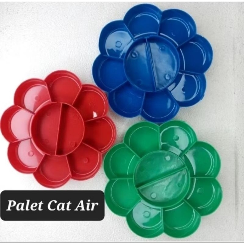 

Piring Cat Lukis/ Palet Cat Lukis / Piring Cat Air Bentuk Bunga